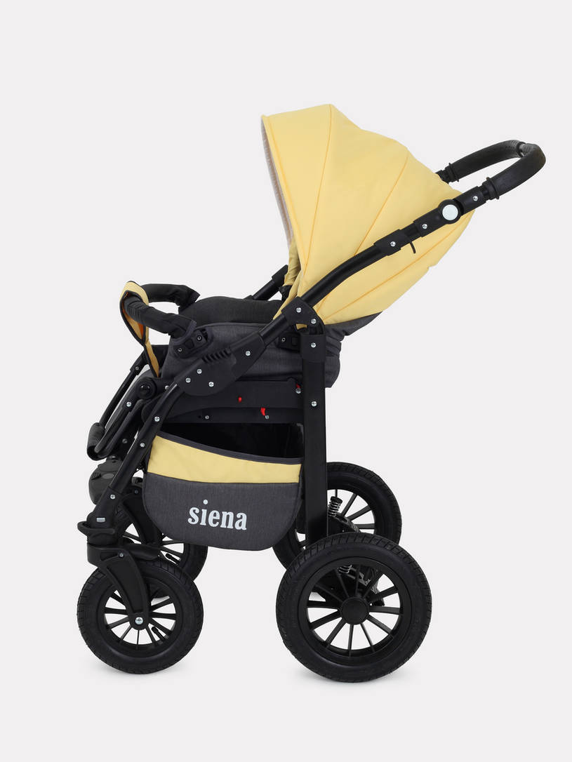 Коляска 3 в 1 Rant Siena 10 серый-желтый