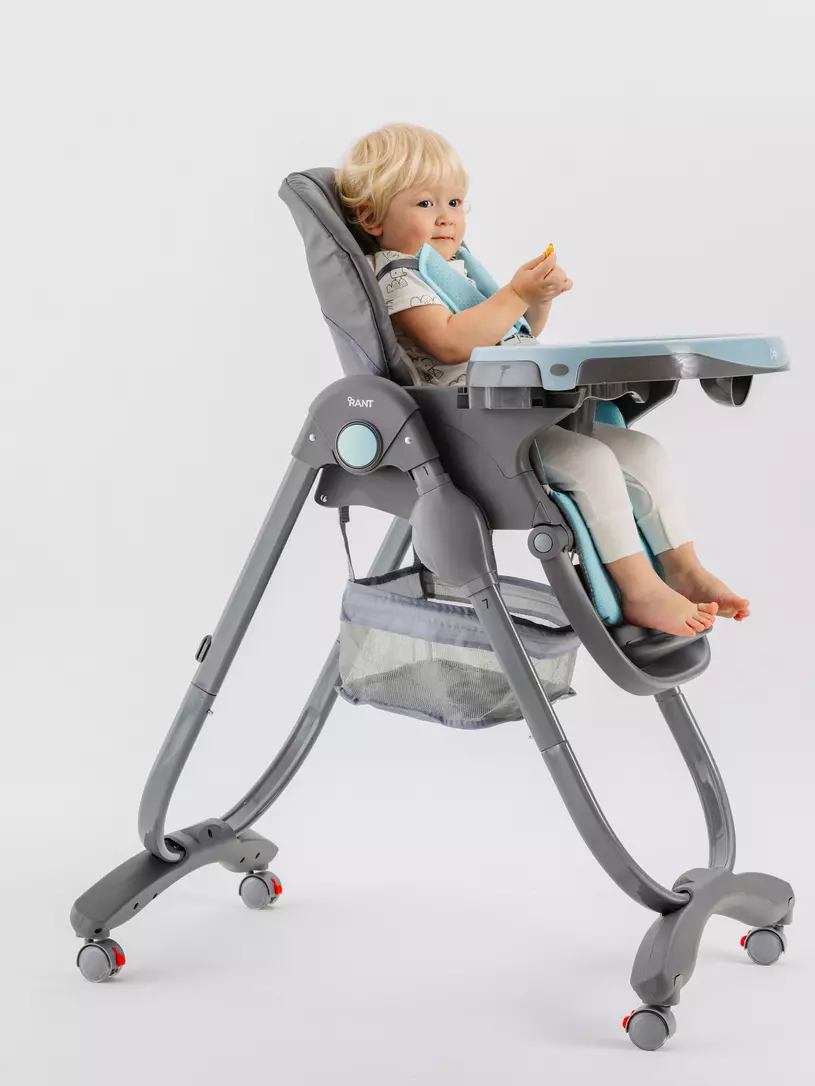 Стульчик для кормления Rant Cafe grey-blue