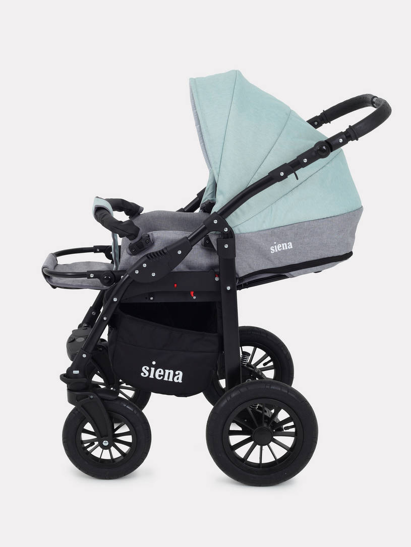 Коляска 2 в 1 Rant Siena 08 серый-ментоловый