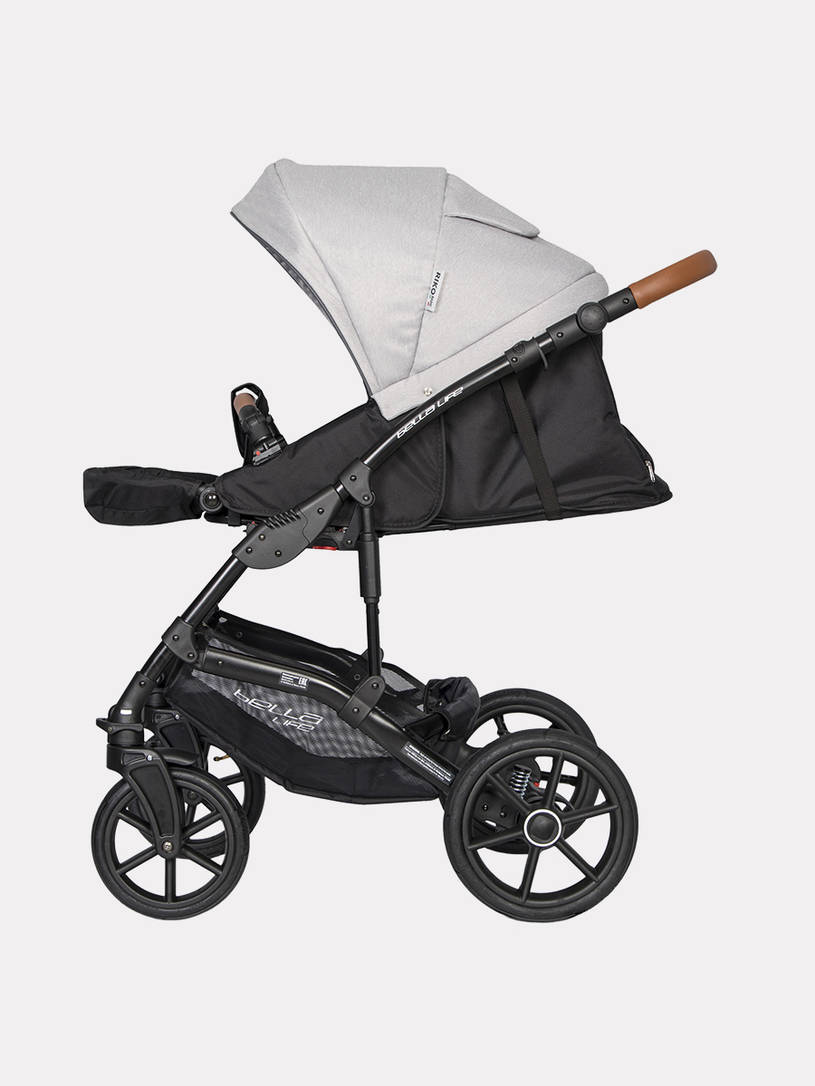 Коляска 2 в 1 Riko Basic Bella Life 01 Gray-Fox серый