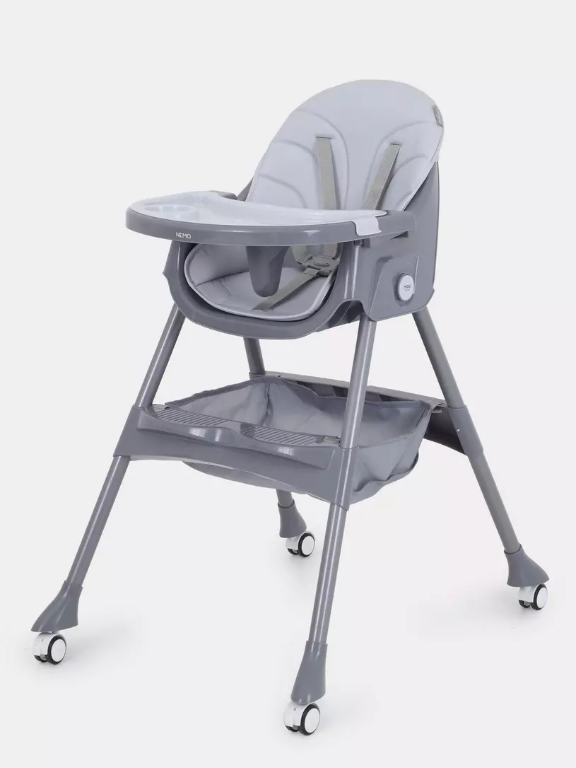 Стульчик для кормления Mowbaby Nemo Light grey