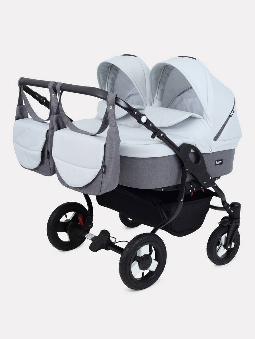 Коляска для двойни 2 в 1 Rant Dream Duo 01 графит-серый
