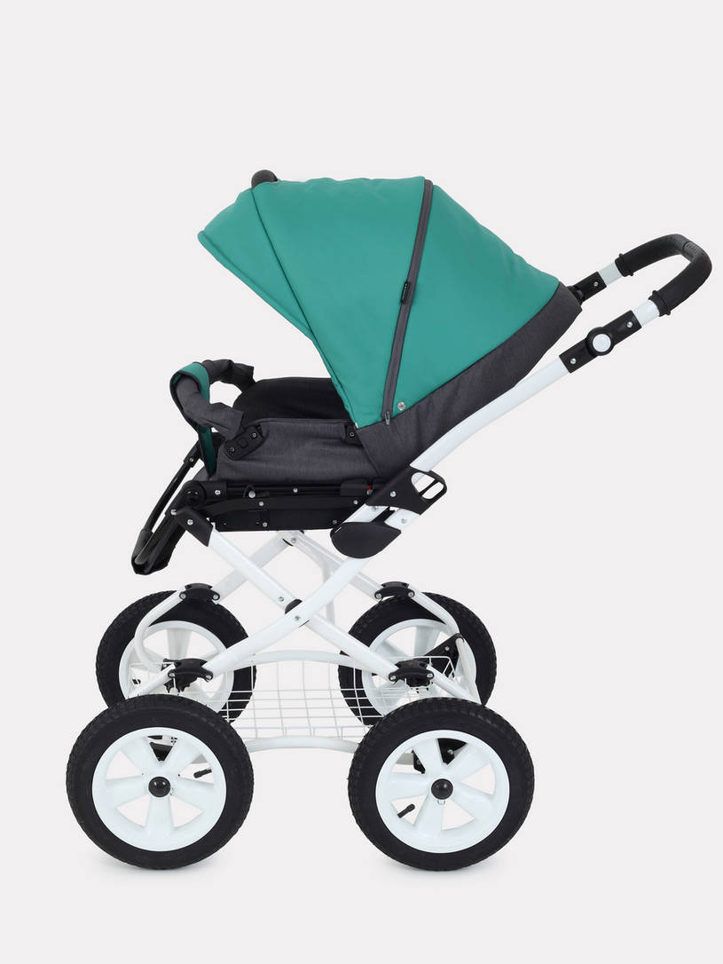 Коляска 2 в 1 Rant Dream Classic 08 серый-темно-зеленый