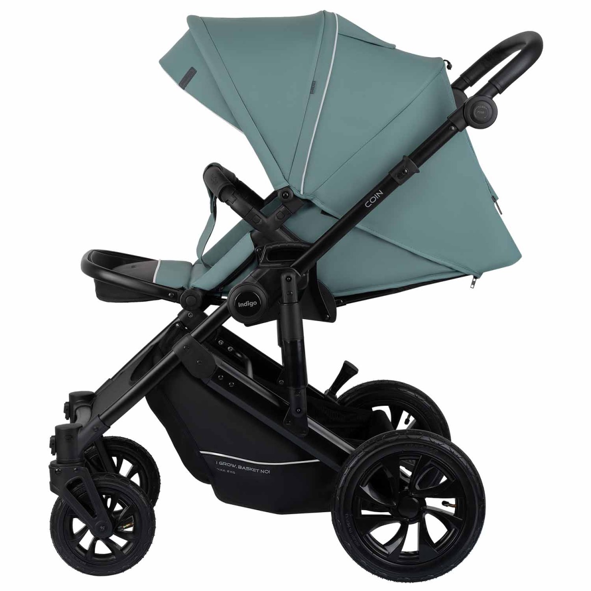 Коляска 2 в 1 Indigo Coin, Зеленый