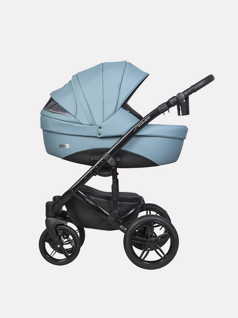 Коляска 3 в 1 Riko Sigma Pro Сrystal blue