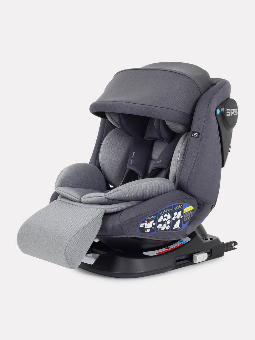 Автокресло Rant Nitro Plus isofix группа 0/1/2/3 (0-36 кг) Grey