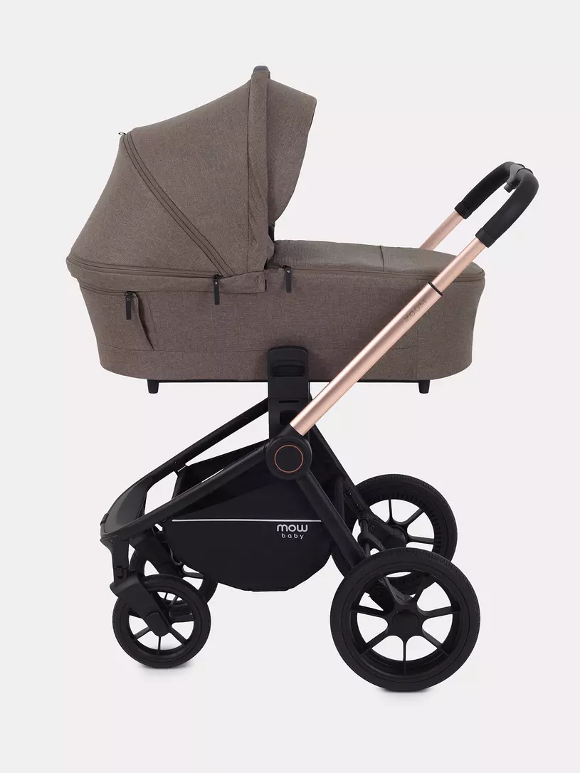 Коляска 3 в 1 Mowbaby Zoom Gold 2025 cacao brown