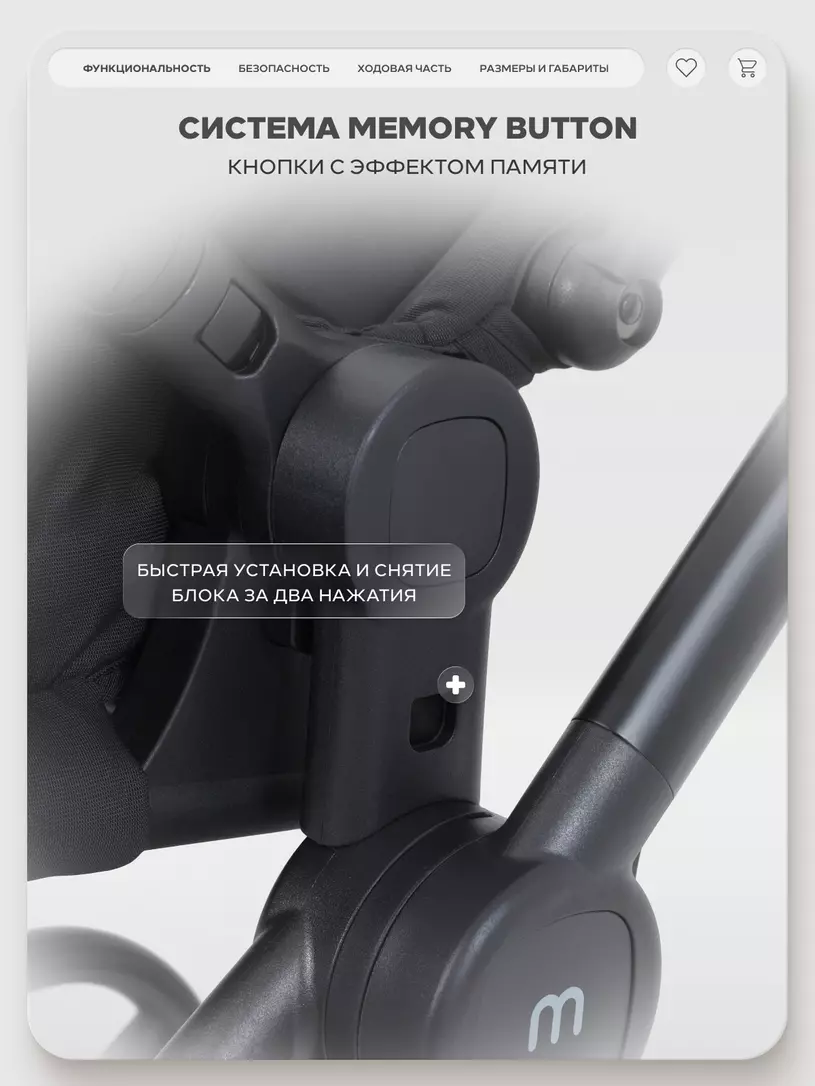 Коляска прогулочная Mowbaby Amber Olive