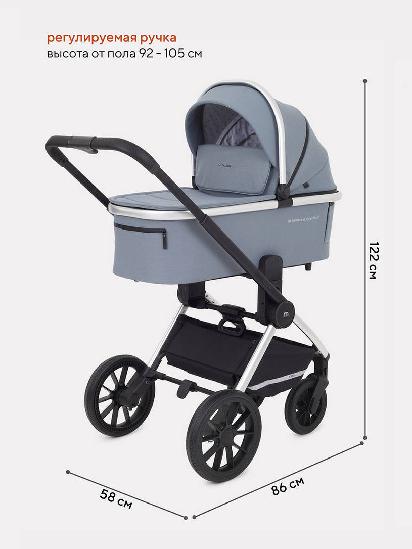 Коляска 2 в 1 Mowbaby Tilda Blue