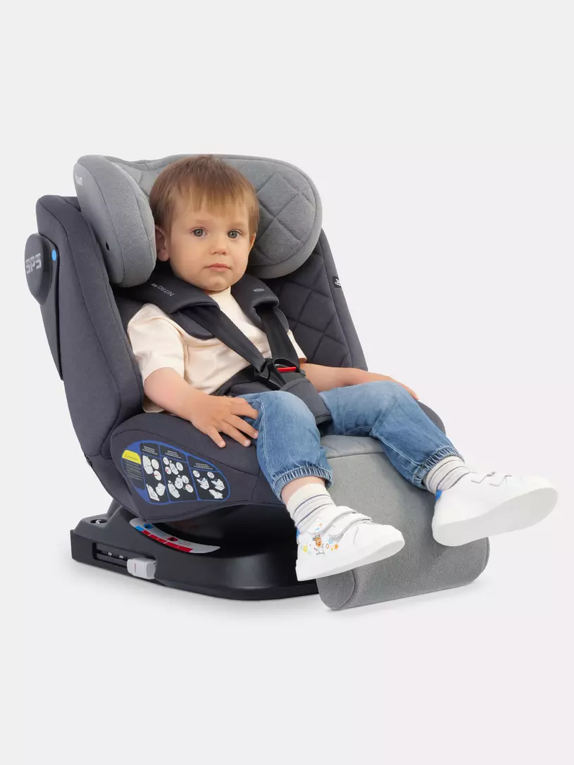 Автокресло Rant Nitro Plus isofix 0/1/2/3 (0-36 кг) Grey