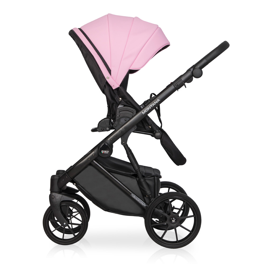 Коляска 3 в 1 Riko Basic Montana Ecco 14 Rose розовый