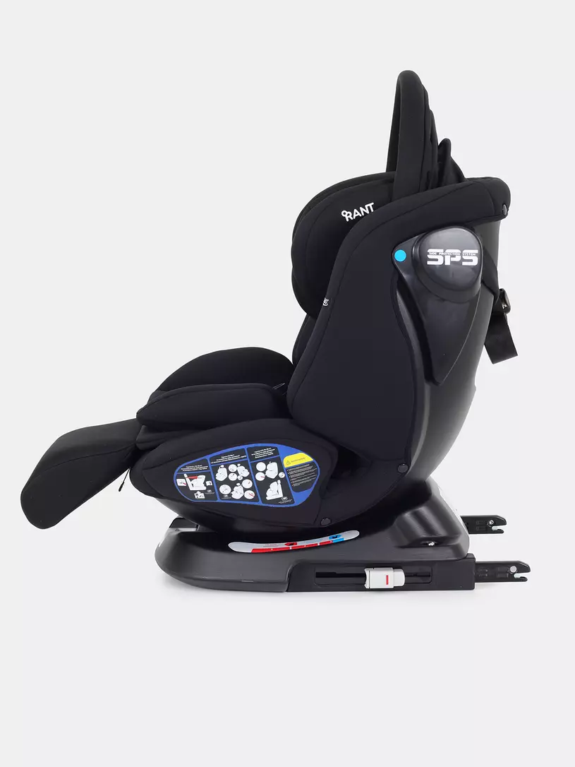Автокресло Rant Nitro Plus isofix 0/1/2/3 (0-36 кг) Black