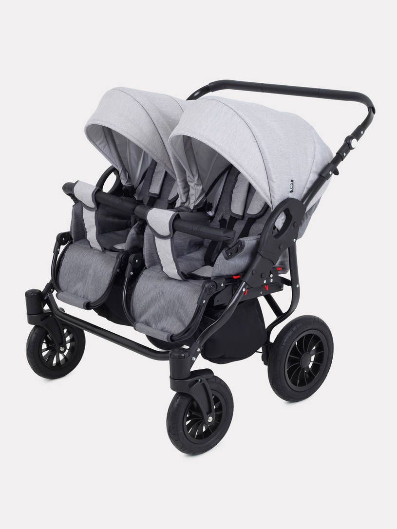 Коляска для двойни 2 в 1 Rant Siena Duo 04 графит-серый