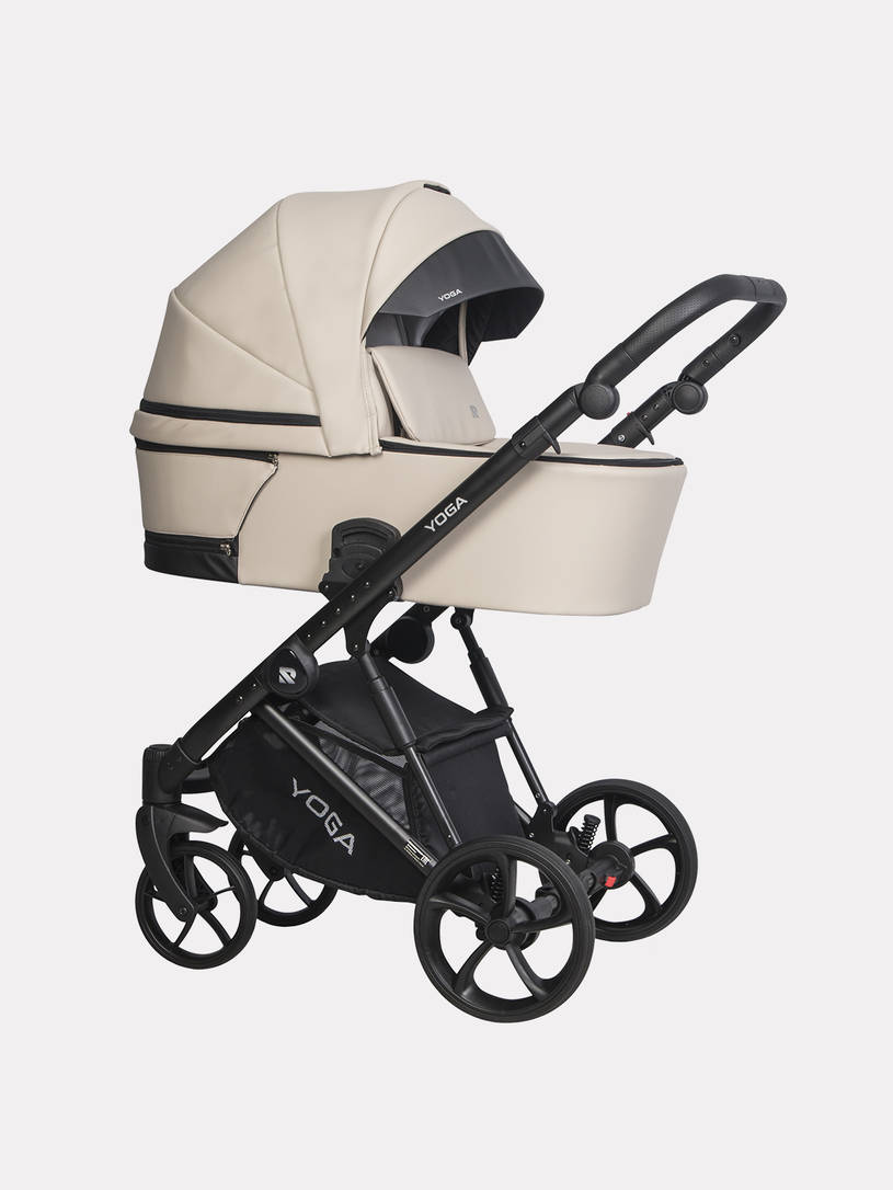 Коляска 3 в 1 Riko Basic Yoga Ecco 17 Sand, Кремовый