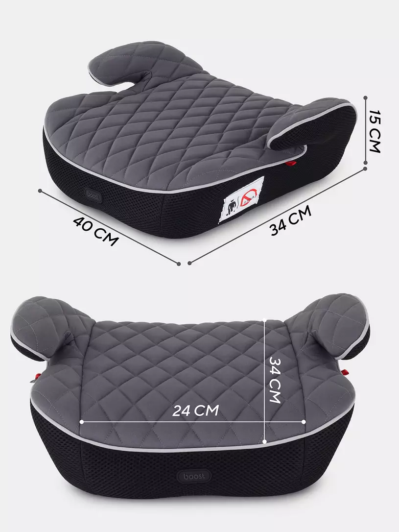 Автокресло-бустер Mowbaby Boost группа 2/3 (15-36 кг) Grey