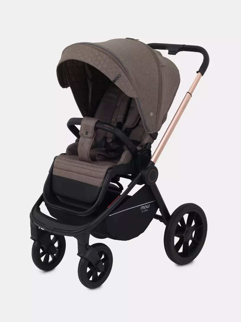 Коляска 3 в 1 Mowbaby Zoom Gold 2025 cacao brown