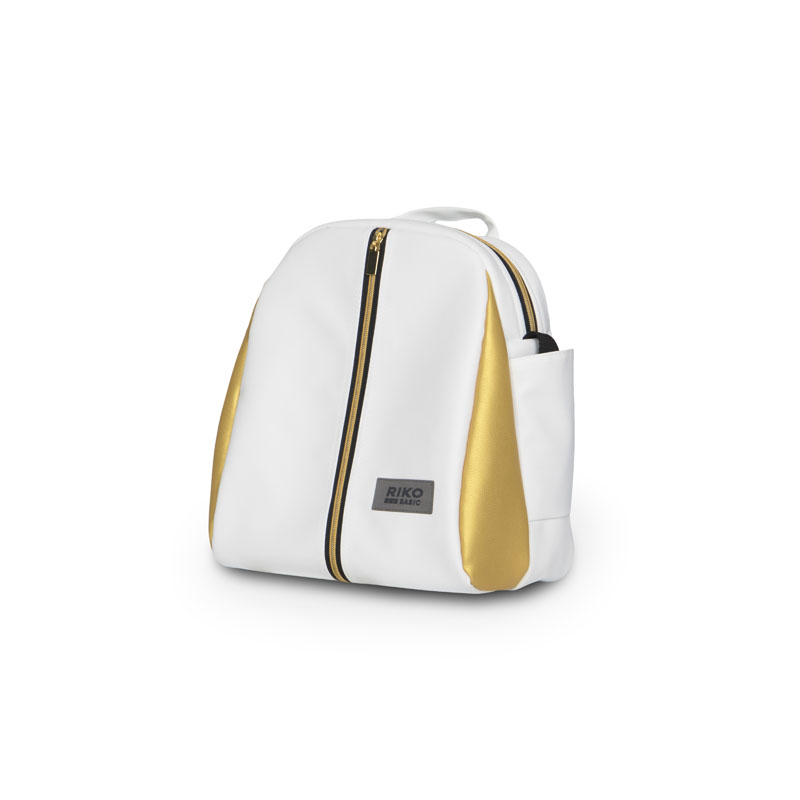 Коляска 2 в 1 Riko Basic Ozon Premium 33 белый-золотой