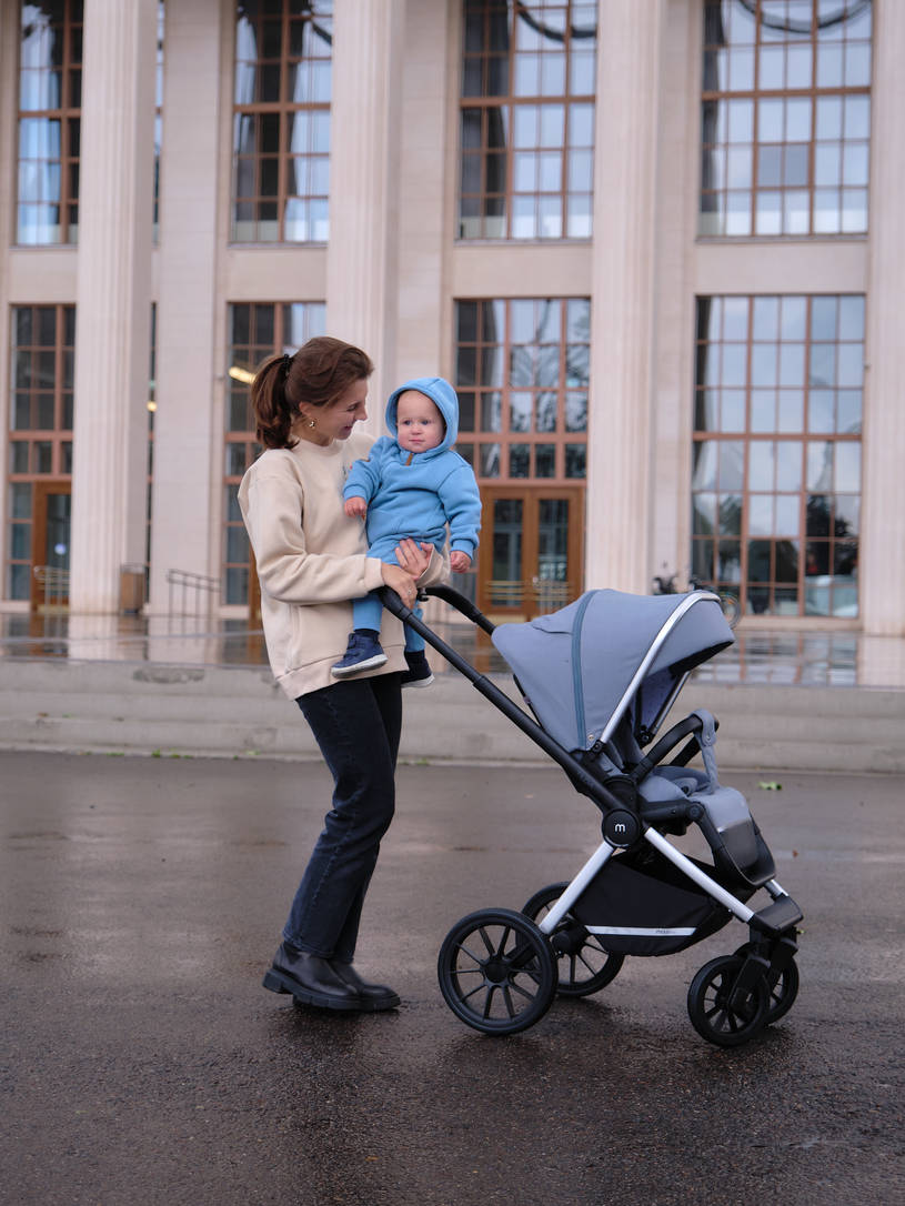 Коляска 3 в 1 Mowbaby Tilda Blue