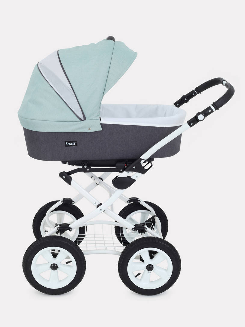 Коляска 2 в 1 Rant Dream Classic 04 серый-мятный