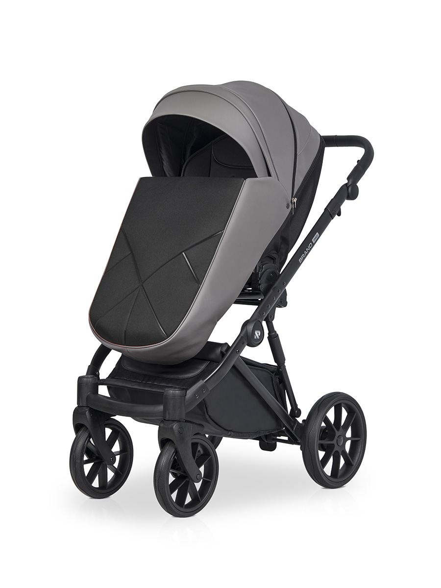 Коляска 3 в 1 Riko Brano Pro, 01 Anthracite