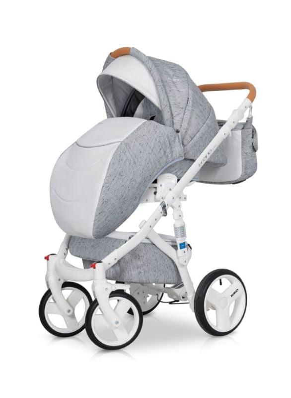 Коляска 2 в 1 Riko Bruno Luxe 05 серый