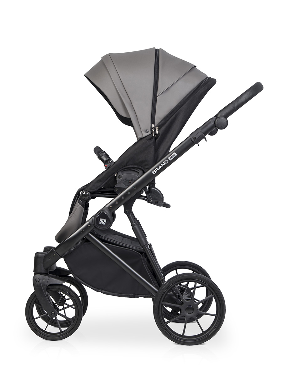 Коляска 3 в 1 Riko Brano Pro, 01 Anthracite