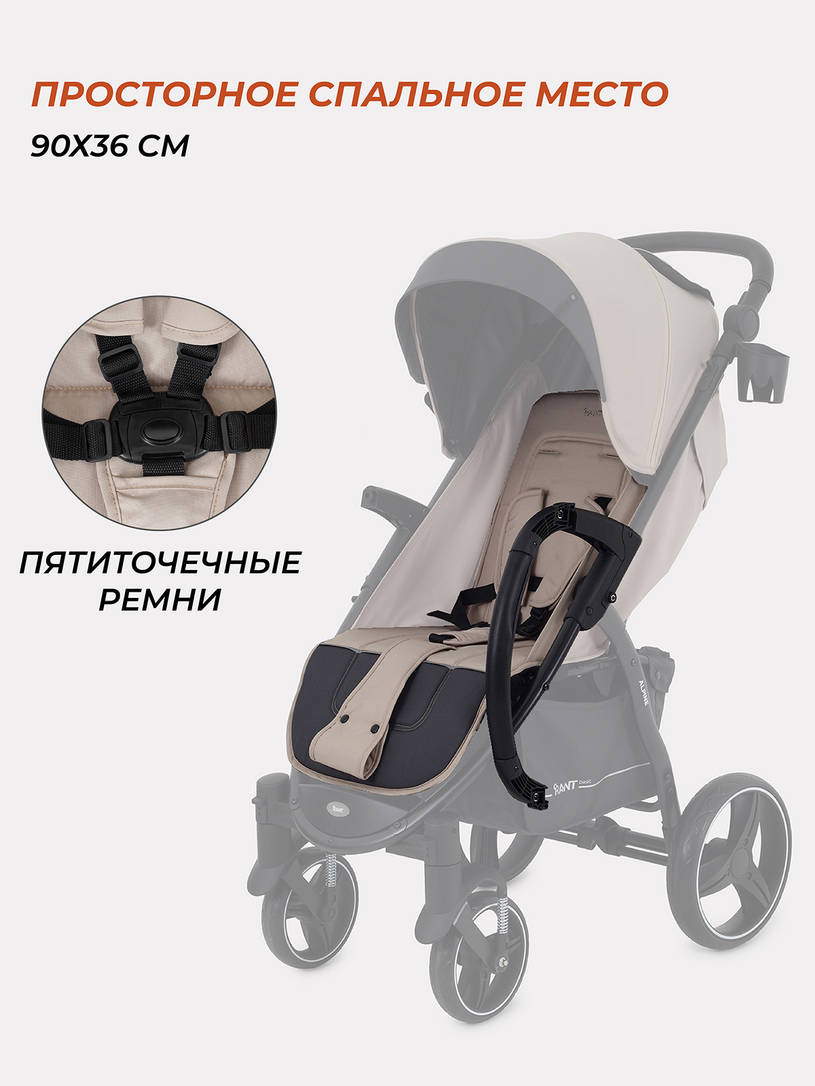 Коляска прогулочная Rant Basic Alpine EVA 2024 beige