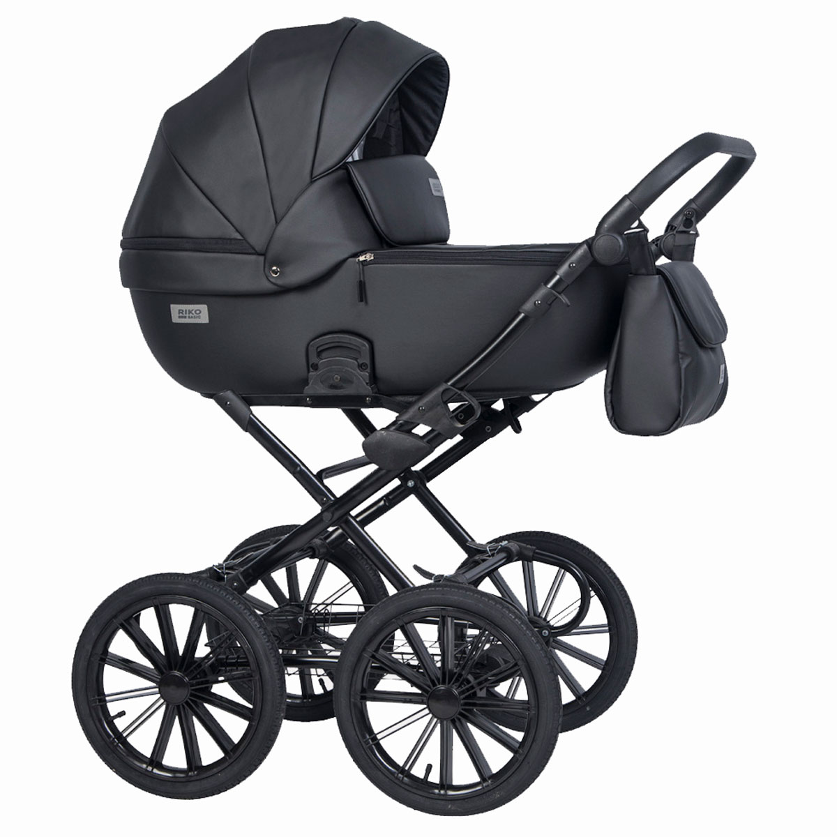 Коляска 2 в 1 Riko Basic Montana Ecco Prestige 12 Black