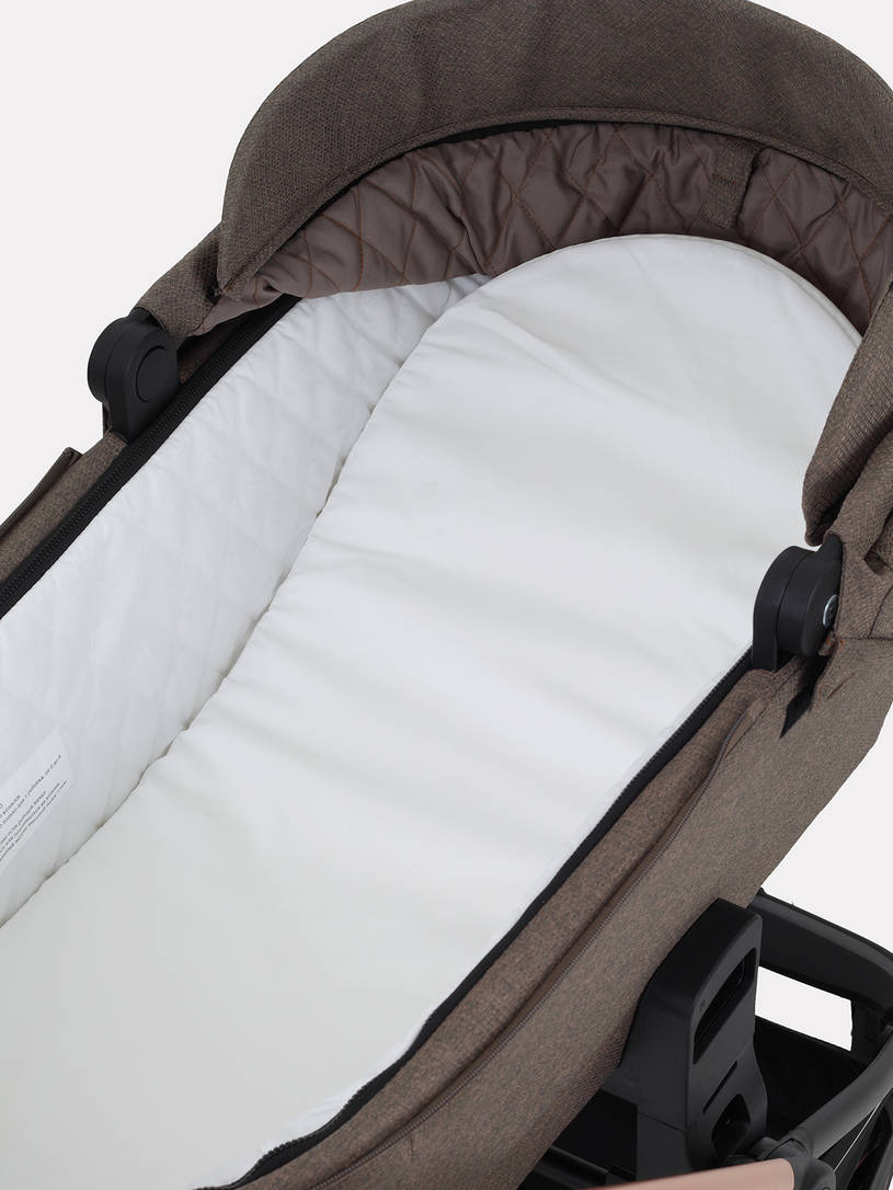 Коляска 2 в 1 Mowbaby Zoom PU gold cacao brown