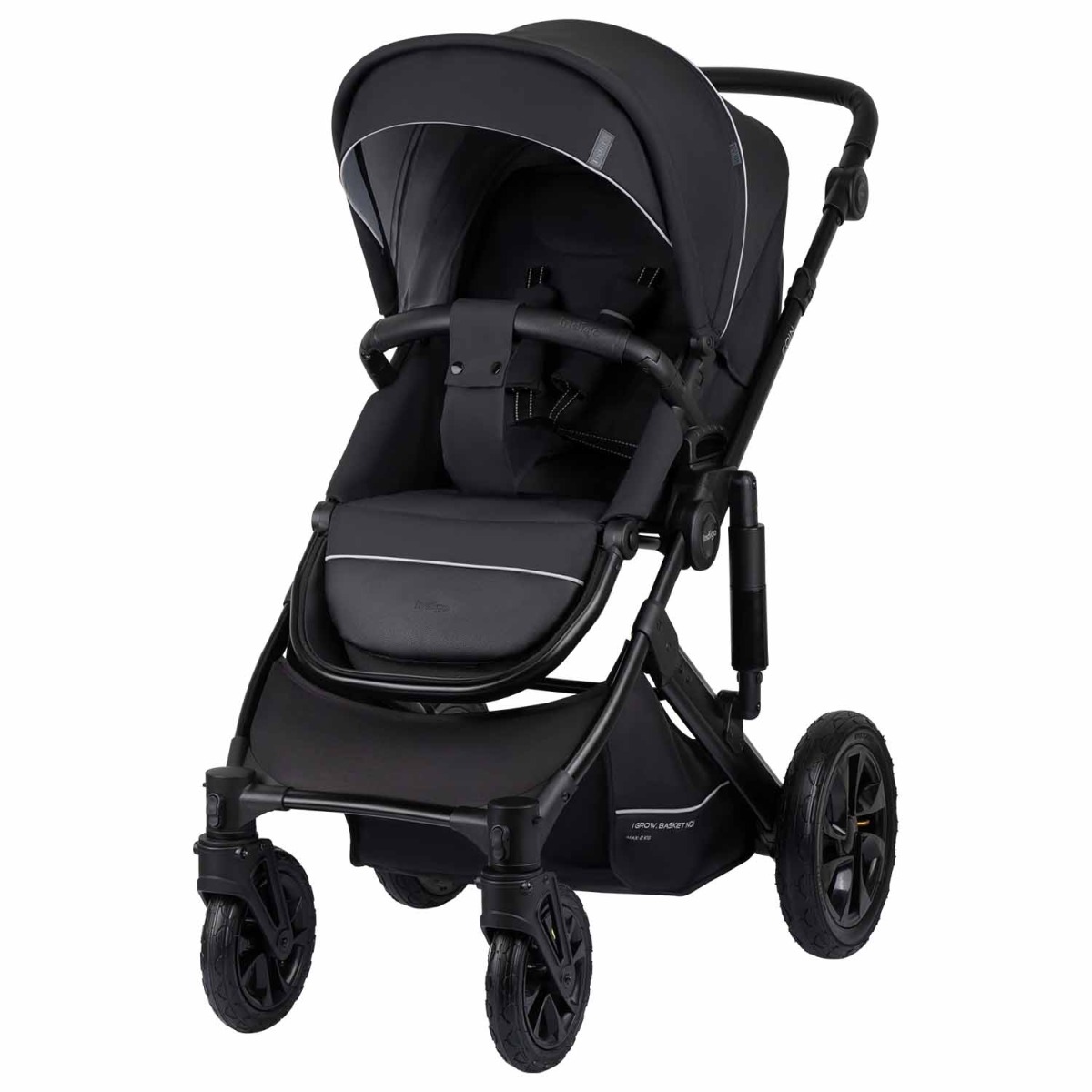 Коляска 2 в 1 Indigo Coin, Черный
