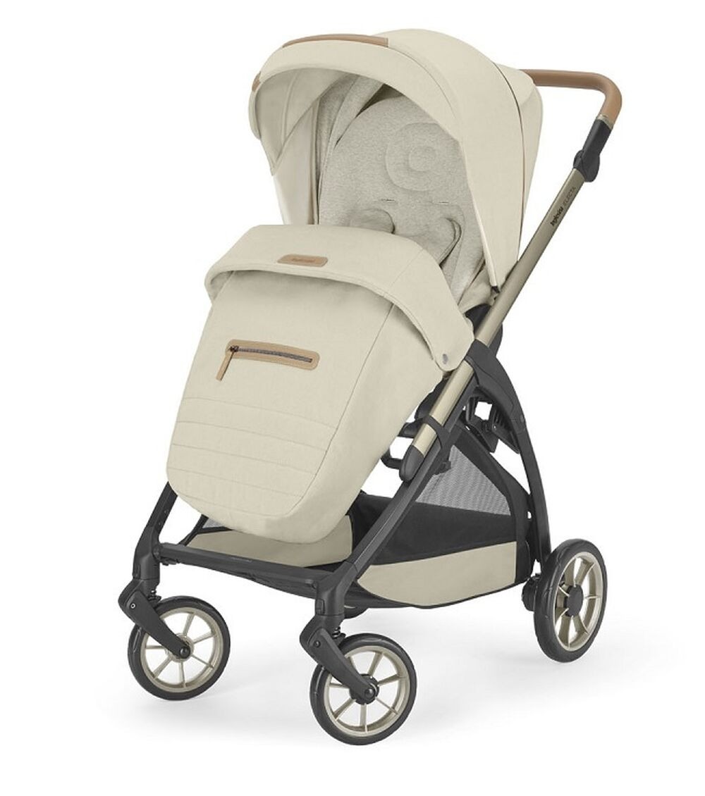 Коляска 3 в 1 Inglesina Electa Element с подставкой под люльку Stand Up, Pure Ecru