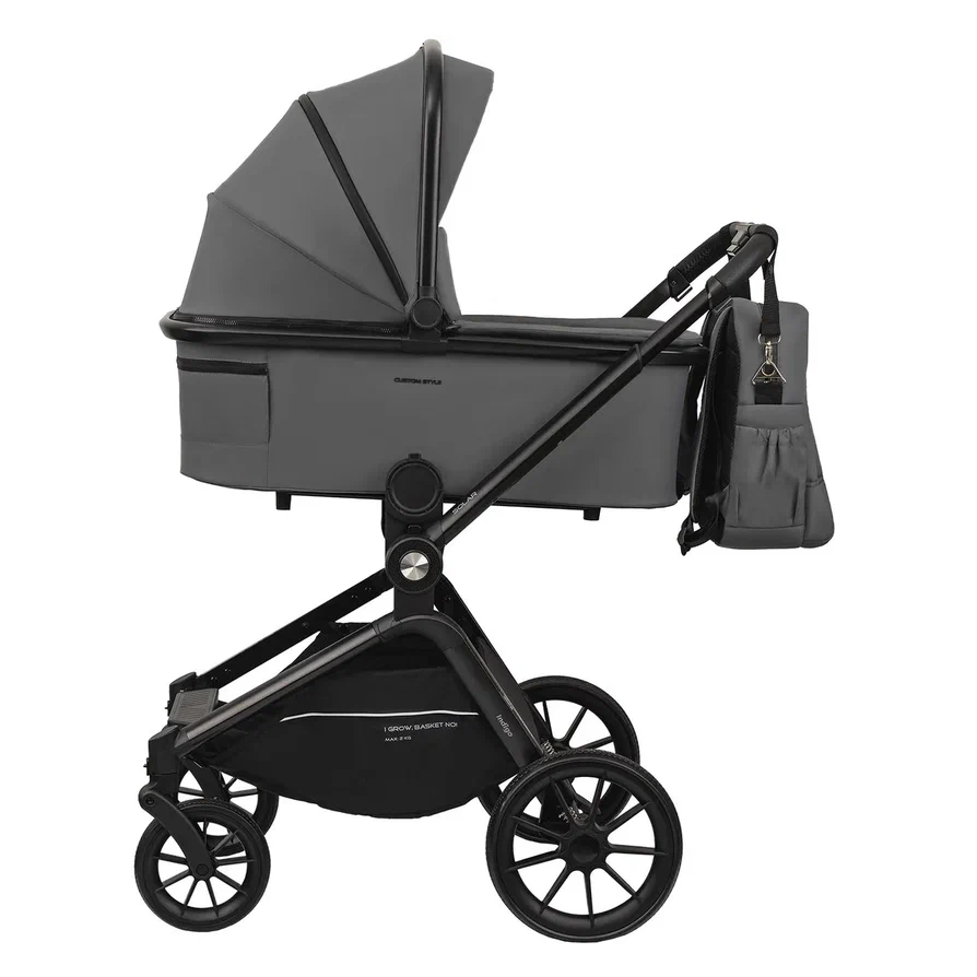 Коляска 3 в 1 Indigo SOLAR серый
