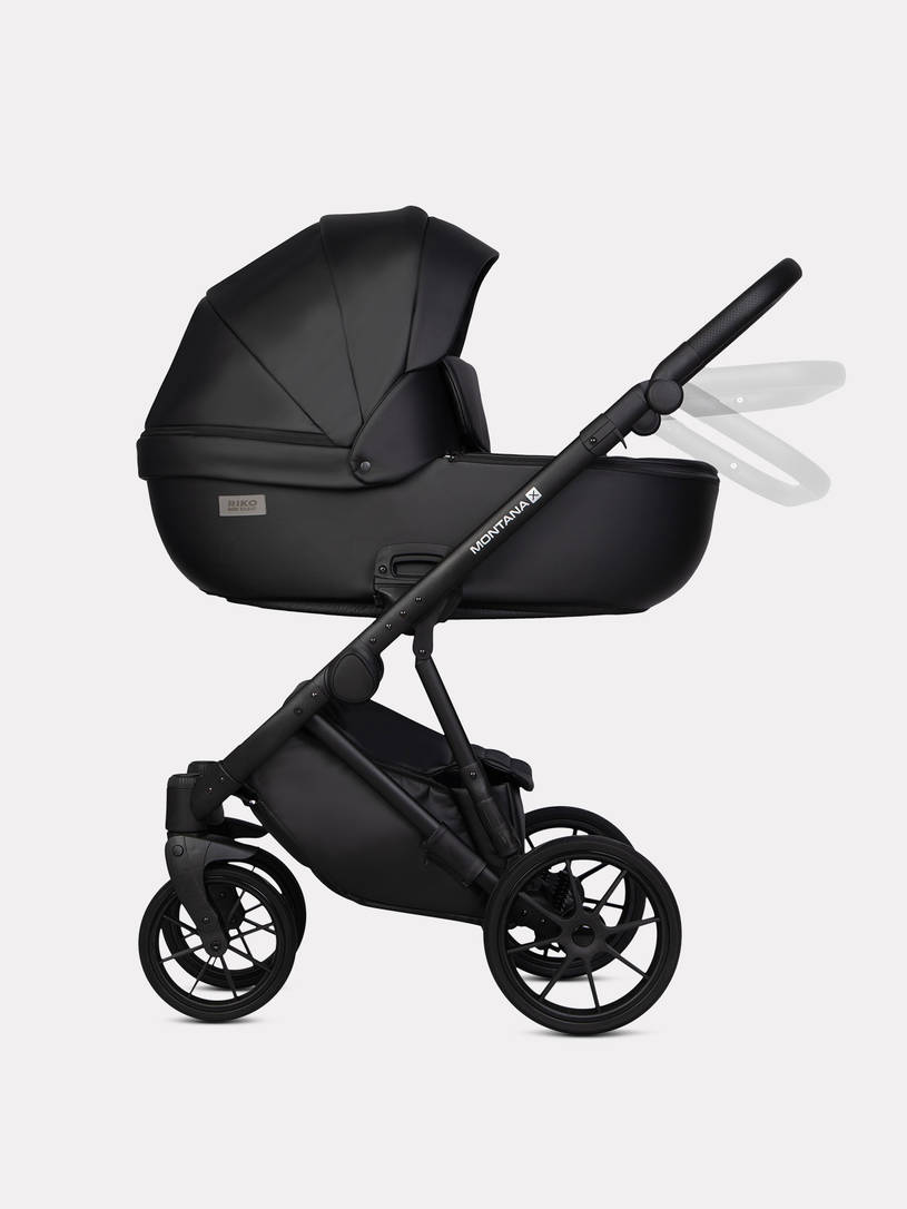 Коляска 2 в 1 Riko Basic Montana Ecco X 12 Black