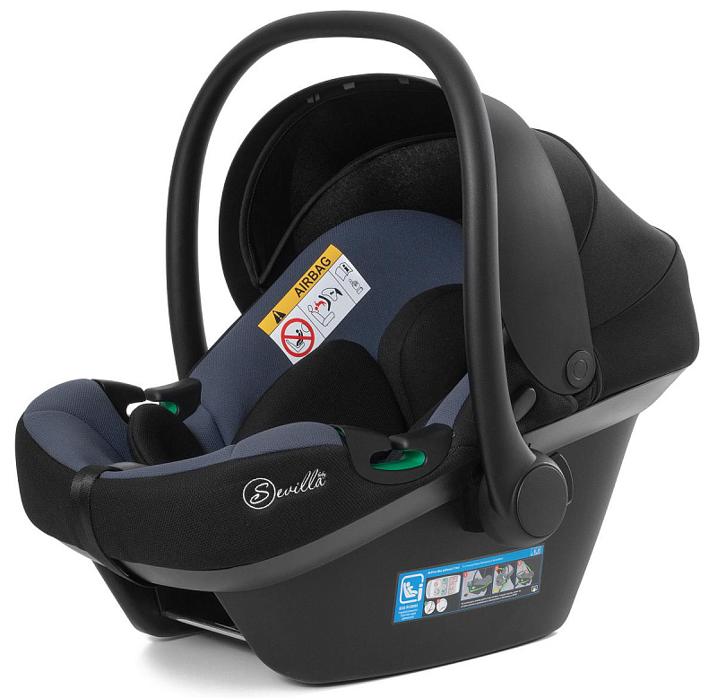 Автолюлька Sevillababy Cosmo 0-13 кг черный-серый