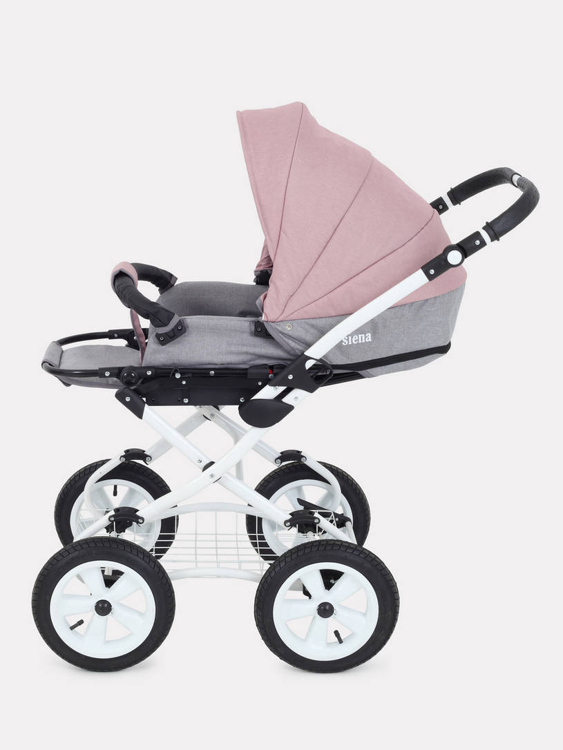 Коляска 2 в 1 Rant Siena Classic 07 серый-розовый