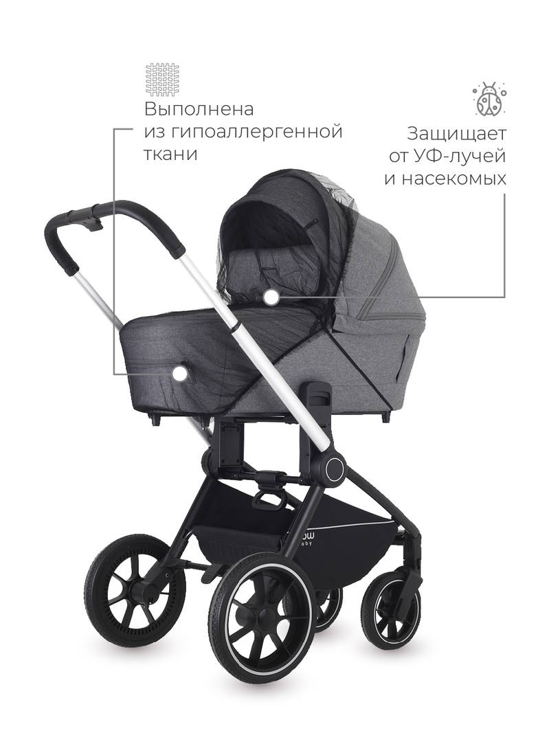 Сетка москитная на классическую коляску Rant черный