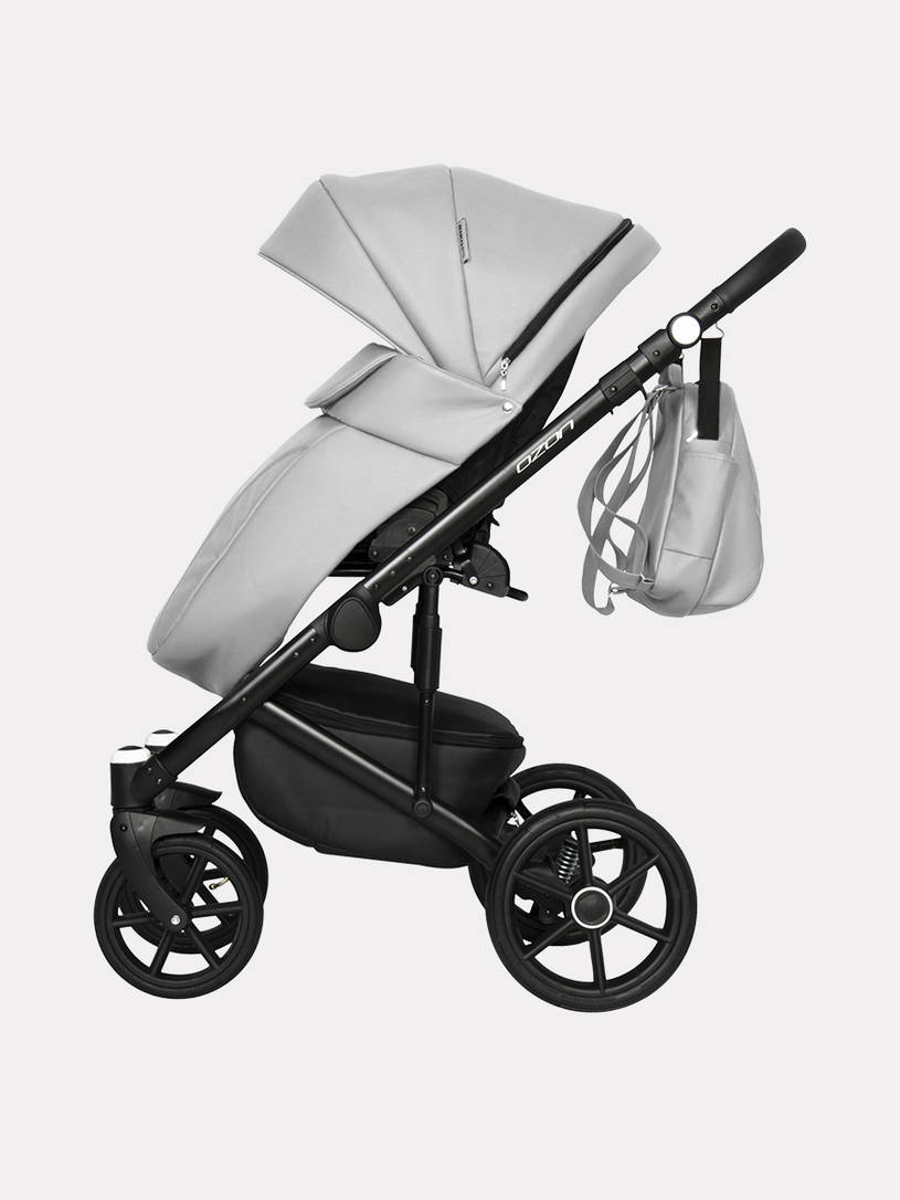 Коляска 2 в 1 Riko Basic Ozon 05 светло-серый