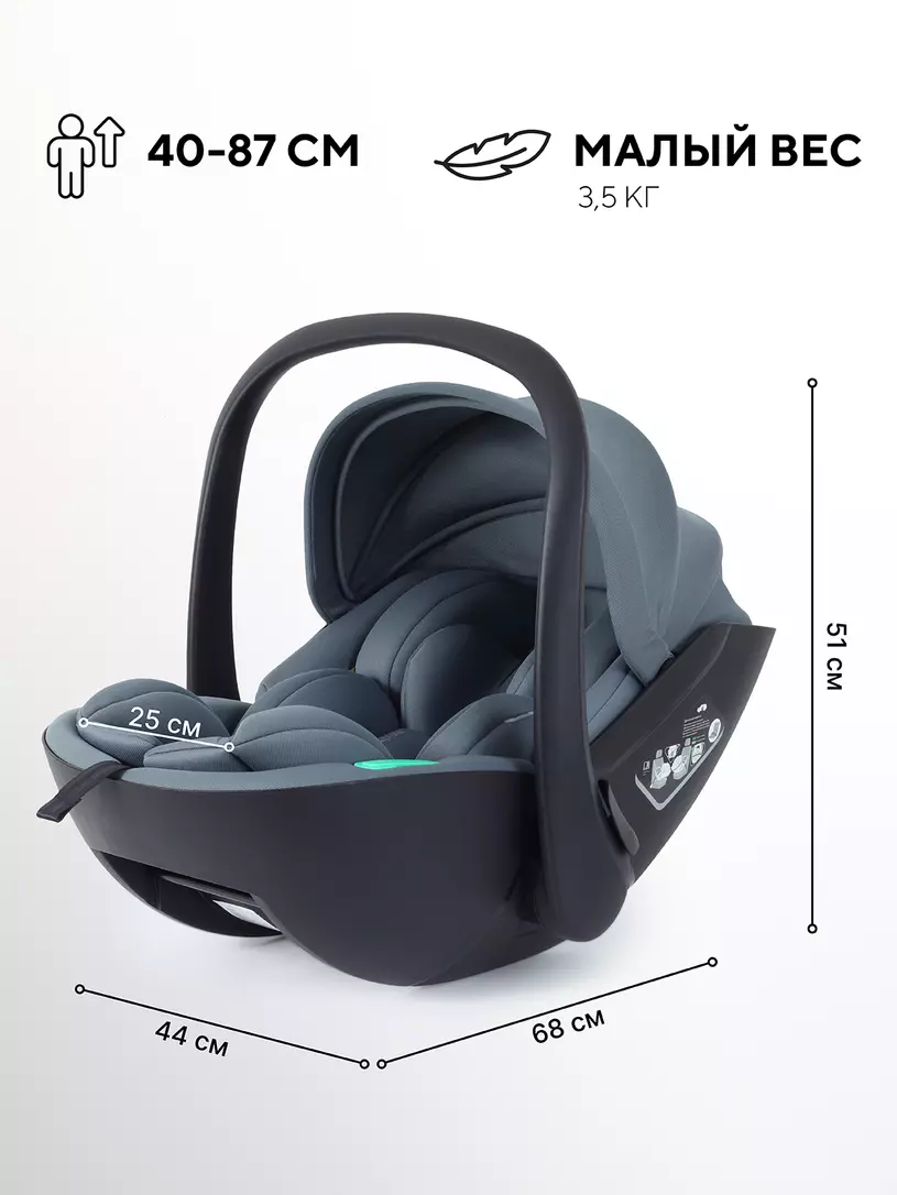 Автокресло Rant Miro (40-87см), Graphite