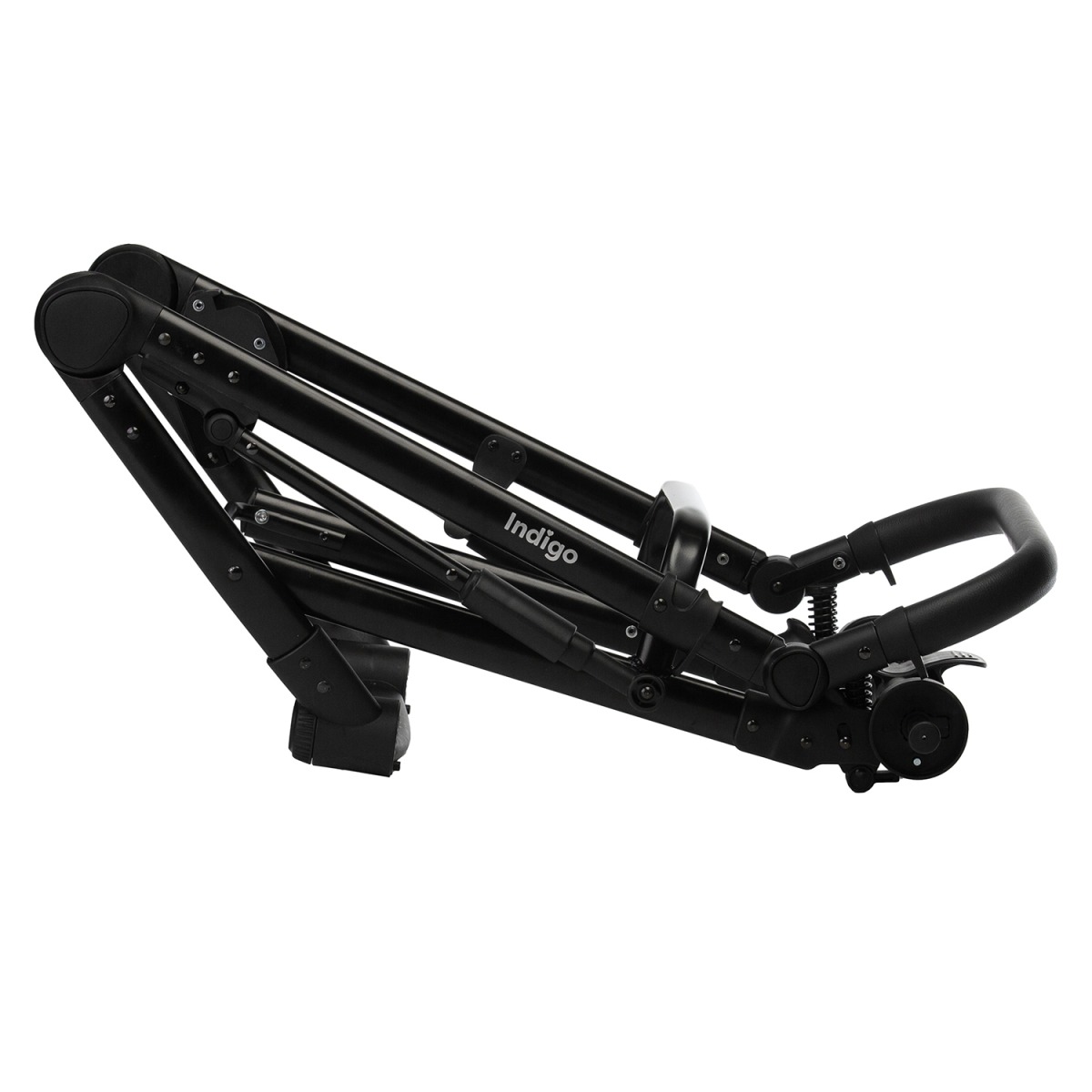 Коляска 2 в 1 Indigo Tour Eco, Te 02 (Черная кожа + Серая кожа)