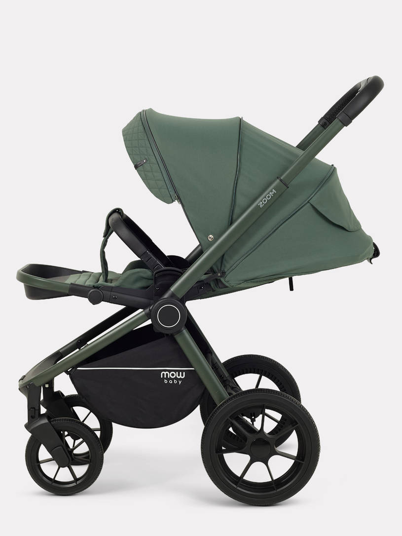 Коляска 3 в 1 Mowbaby Zoom PU Forest green