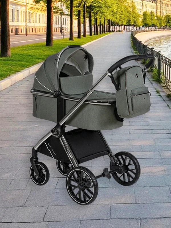 Детская коляска Sevillababy Tinum 2 в 1 Dk.Green/хаки
