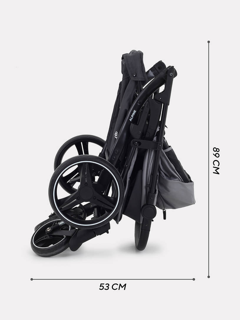 Коляска прогулочная Rant Basic Alpine EVA 2024 grey