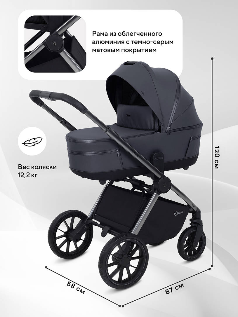 Коляска 2 в 1 Rant Falcon Therm Graphite