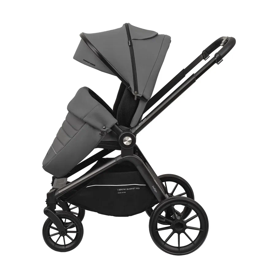 Коляска 2 в 1 Indigo SOLAR серый