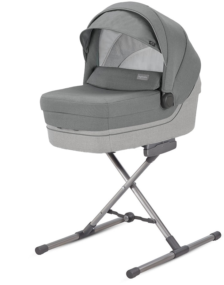 Коляска 2 в 1 Inglesina Sofia с подставкой под люльку Stand Up, Cayman Silver