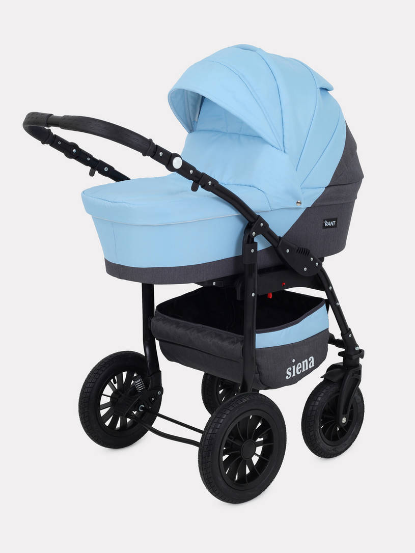 Коляска 3 в 1 Rant Siena 12 серый-голубой