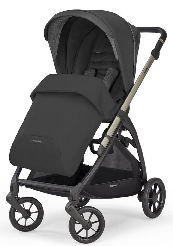 Коляска 2 в 1 Inglesina Electa New с подставкой под люльку Stand Up, Upper Black