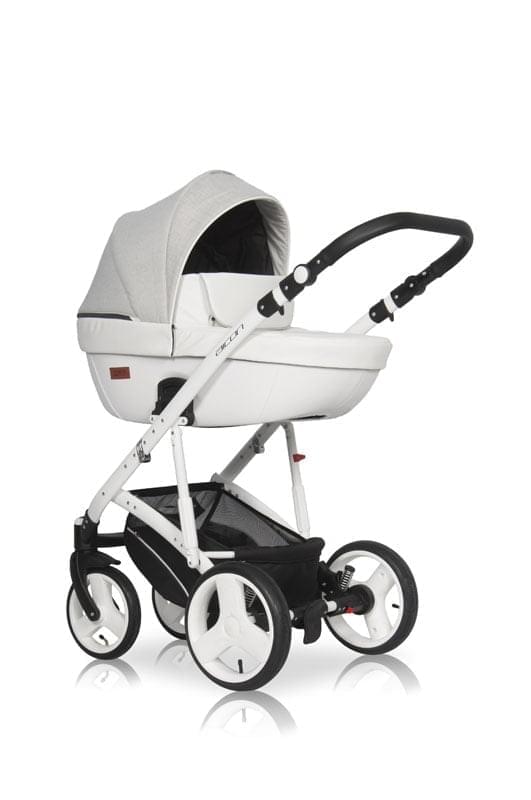 Коляска 3 в 1 Riko Basic Aicon 01 белый