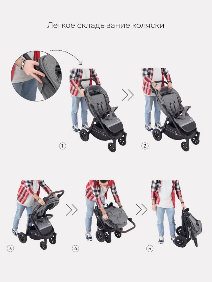 Коляска прогулочная RANT BEAT RA851 Cloud Pink