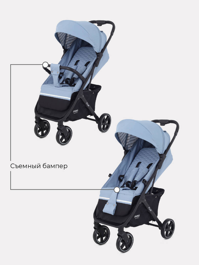 Коляска прогулочная MOWBaby FLIP Blue